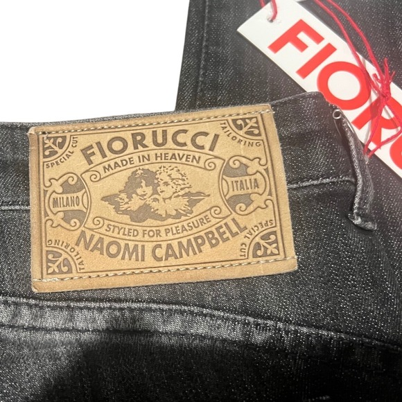 NWT Fiorucci X Naomi‎ Campbell Collaboration Slim Straight Jeans Sz 29 $375 - Picture 4 of 12